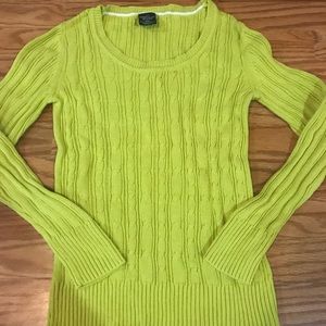 Lime Green Sweater - worn a few times